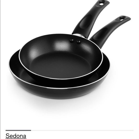 Sedona Set of 2 Aluminum Non-Stick Fry Pans 7" & 9" Dishwasher Safe, Saute Pans - Picture 5 of 8
